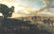 Bernardo Bellotto View of Warsaw from Praga oil on canvas